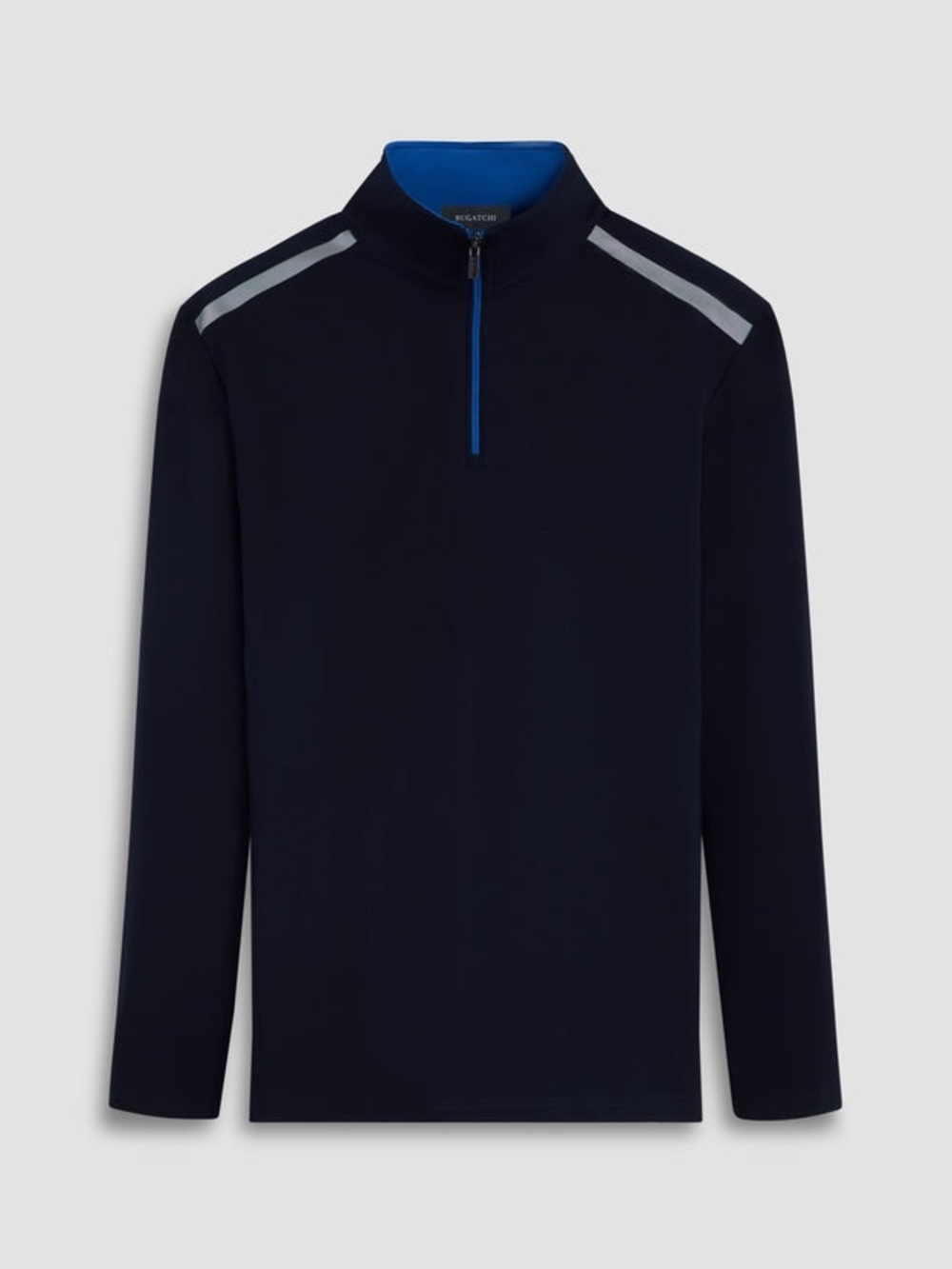 Bugatchi Navy Quarter Zip Pullover